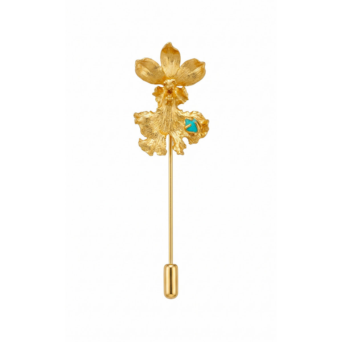 Broche Prendedor Orquidea Caucaea Esmeralda