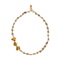 Collar Choker Cuarzos Tres Hortensia - Joyería Botánica | Liz de la Cruz
