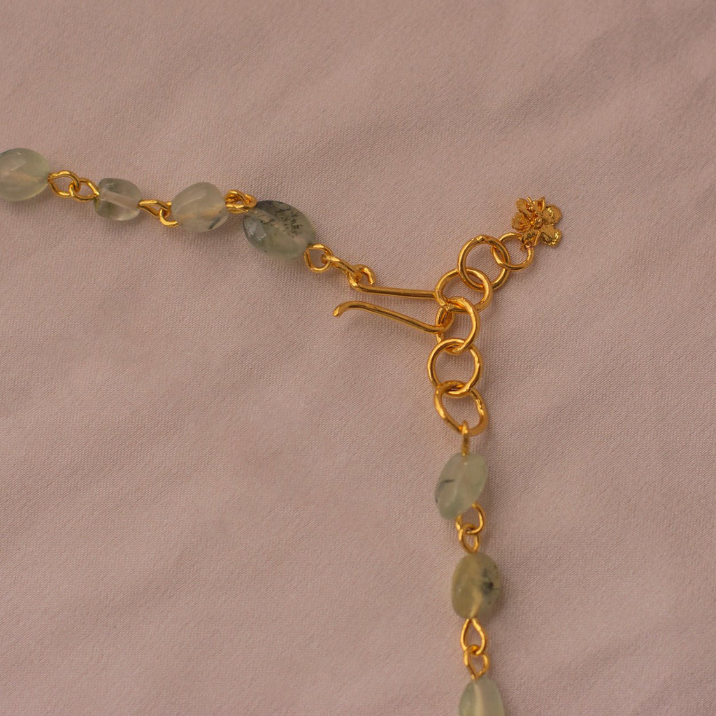 Collar Choker Cuarzos Tres Hortensia - Joyería Botánica | Liz de la Cruz