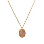 Collar Cuarzos Rosado Engaste Ramitas - Joyería Botánica | Liz de la Cruz