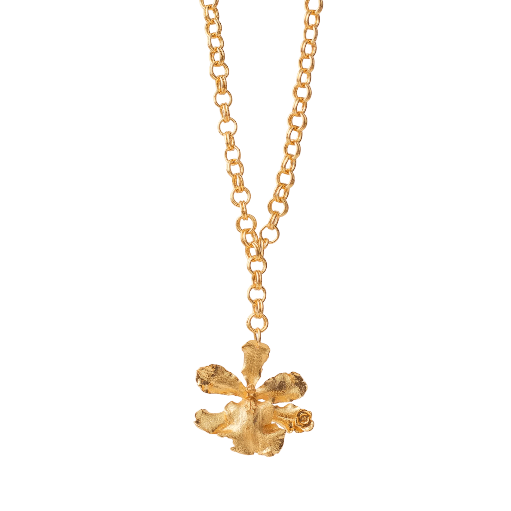 Collar Eslabonado Orquidea Odontoglossum Exotica - Joyería Botánica | Liz de la Cruz