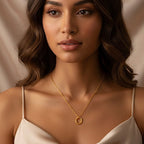 Collar Gargantilla Aro Ramita Palma - Joyería Botánica | Liz de la Cruz
