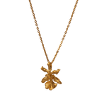 Collar Gargantilla Orquidea Chocolate - Joyería Botánica | Liz de la Cruz