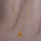 Collar Gargantilla Orquidea Chocolate - Joyería Botánica | Liz de la Cruz