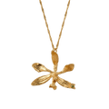Collar Gargantilla Orquidea Encyclia Oncidioides Esmeralda - Joyería Botánica | Liz de la Cruz