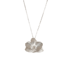 Collar Gargantilla Orquidea Phalaenopsis Baby Plata Ecologica - Joyería Botánica | Liz de la Cruz
