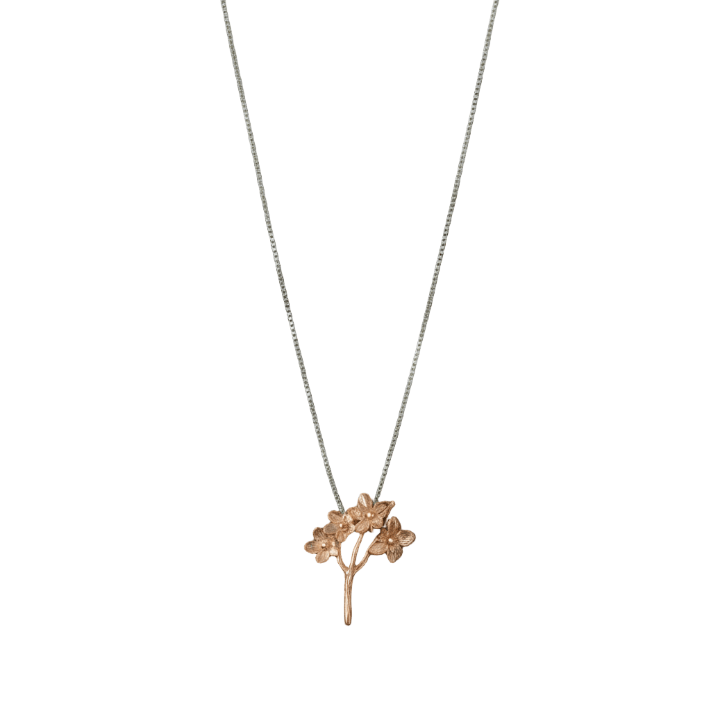 Collar Gargantilla Plata Ramita Sauco - Joyería Botánica | Liz de la Cruz