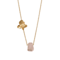 Collar Hortensia Cuarzo Grande - Joyería Botánica | Liz de la Cruz