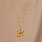 Collar Orquidea Cyrtochilum Revolutum - Joyería Botánica | Liz de la Cruz