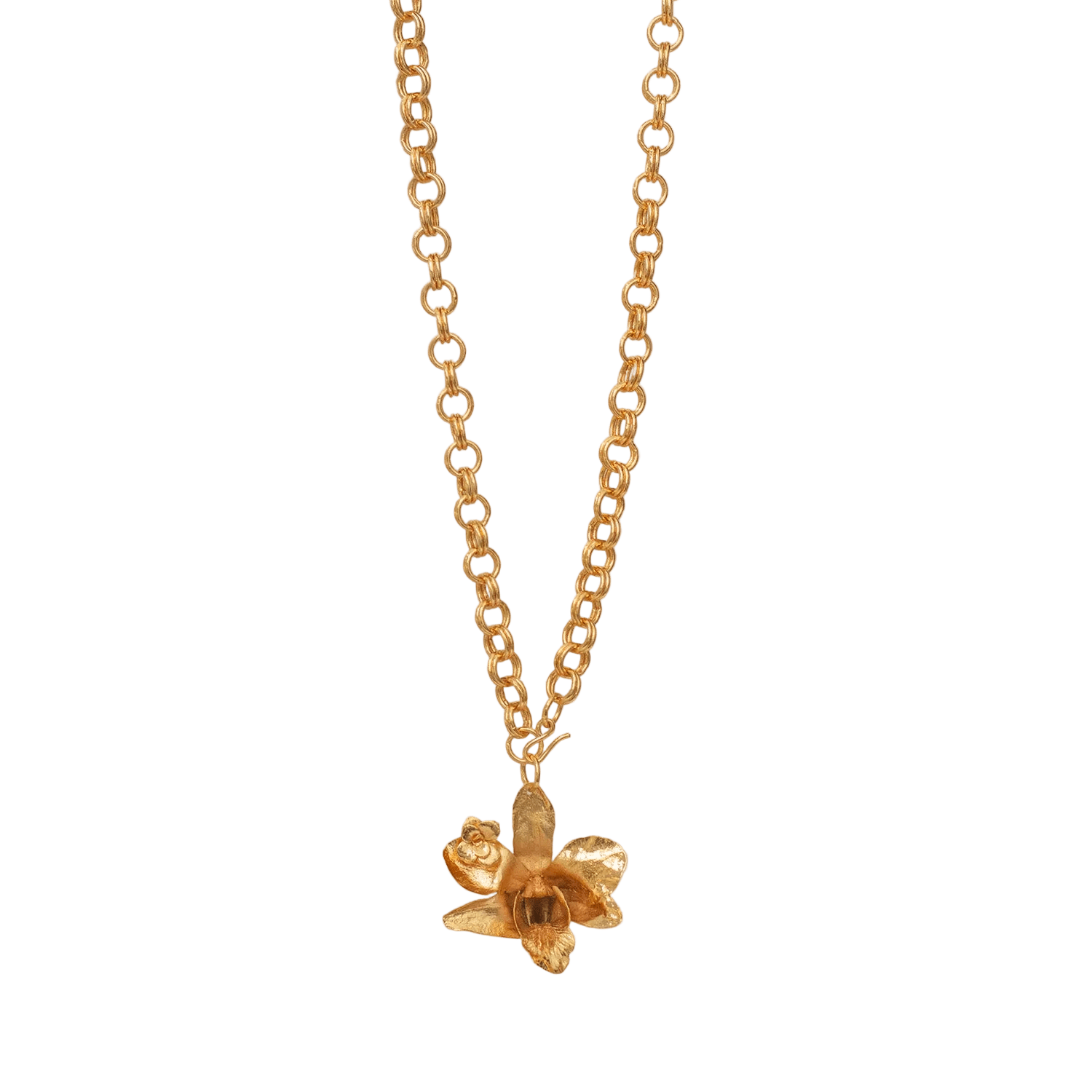 Collar Orquidea Dendrobium - Joyería Botánica | Liz de la Cruz