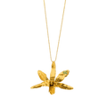 Collar Orquidea Lluvia de Cereza - Joyería Botánica | Liz de la Cruz