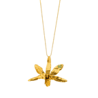 Collar Orquidea Lluvia de Cereza - Joyería Botánica | Liz de la Cruz