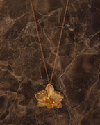 Collar Orquidea Phalaenopsis Sauco - Joyería Botánica | Liz de la Cruz