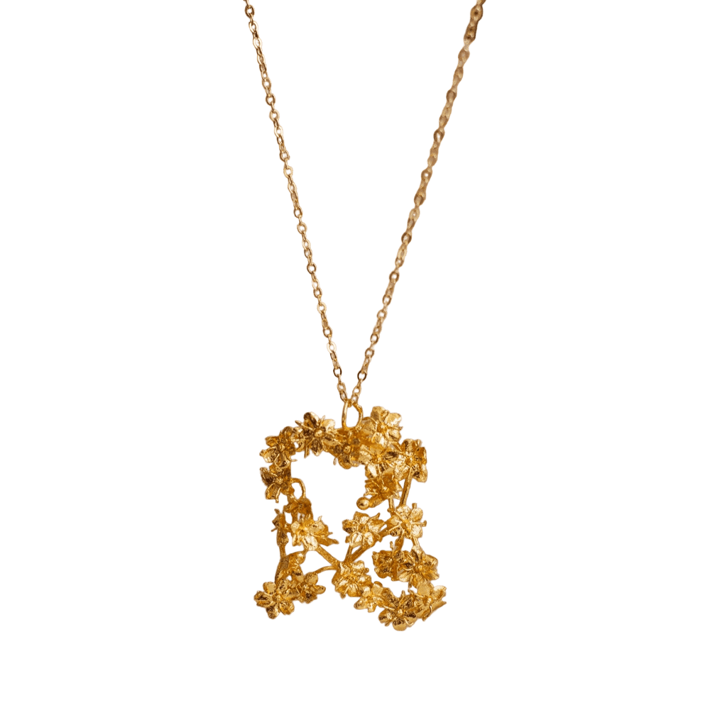 Collar Rama Grande Mini Flor Sauco - Joyería Botánica | Liz de la Cruz