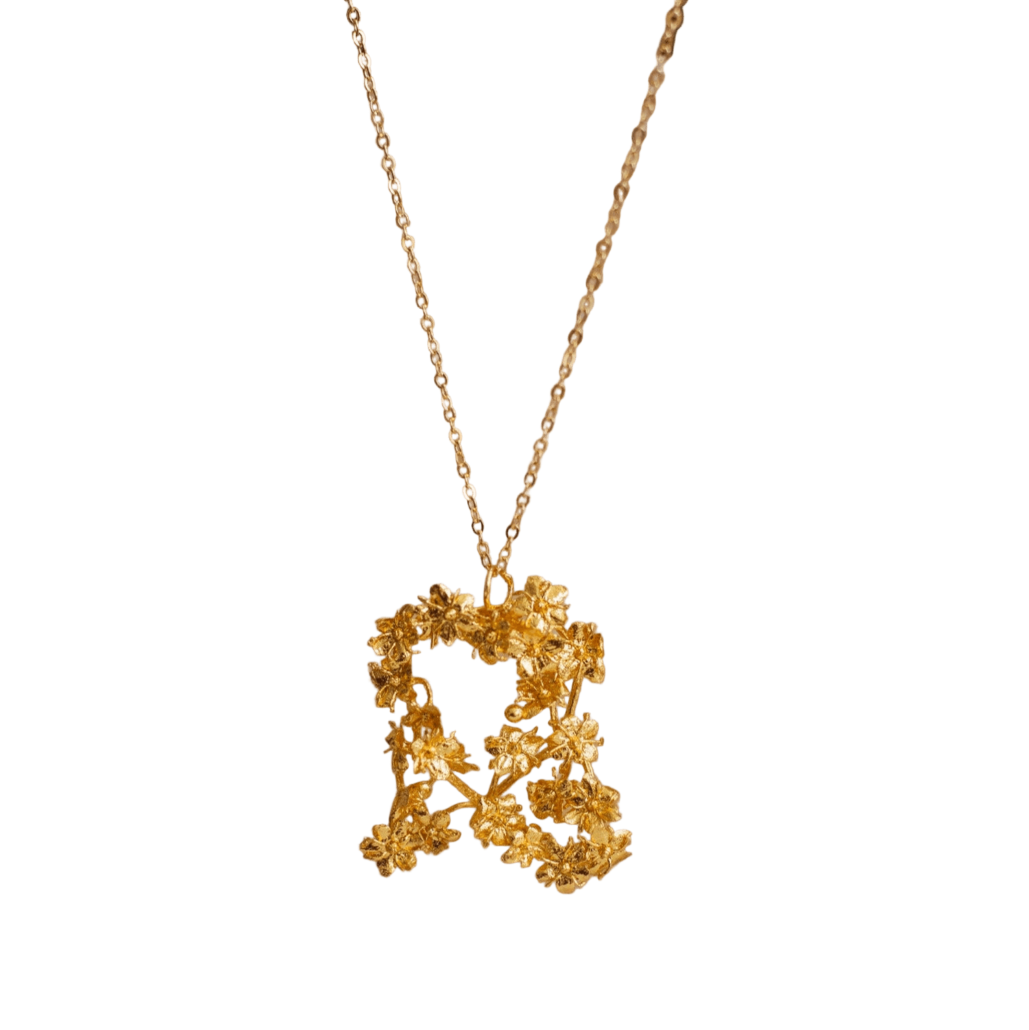 Collar Rama Grande Mini Flor Sauco - Joyería Botánica | Liz de la Cruz