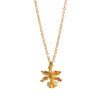 Collar Orquidea Chocolate Esmeralda