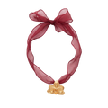 Collar Lazo Organza Orquidea Phalaenopsis Grande