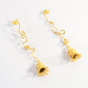 Aretes Enredadera Flor Campana Mallee