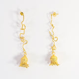Aretes Enredadera Flor Campana Mallee