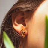 Aretes Topo Semilla Aliso Natural