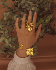 Anillo Hortensia Natural