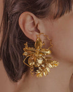 Aretes Orquidea Odontoglossum Romeron Enredadera