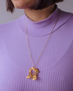 Collar Rama Grande Mini Flor Sauco