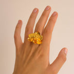 Anillo Orquidea Phalaenopsis Baby Esmeralda - Joyería Botánica | Liz de la Cruz