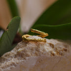 Anillo Ramita Anturio Abierto - Joyería Botánica | Liz de la Cruz