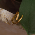 Anillo Ramita Anturio Abierto - Joyería Botánica | Liz de la Cruz