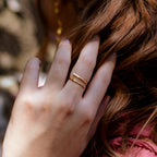 Anillo Ramita Anturio Abierto - Joyería Botánica | Liz de la Cruz
