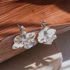 Aretes Topo Orquidea Phalaenopsis Baby Plata Eco - Joyería Botánica | Liz de la Cruz