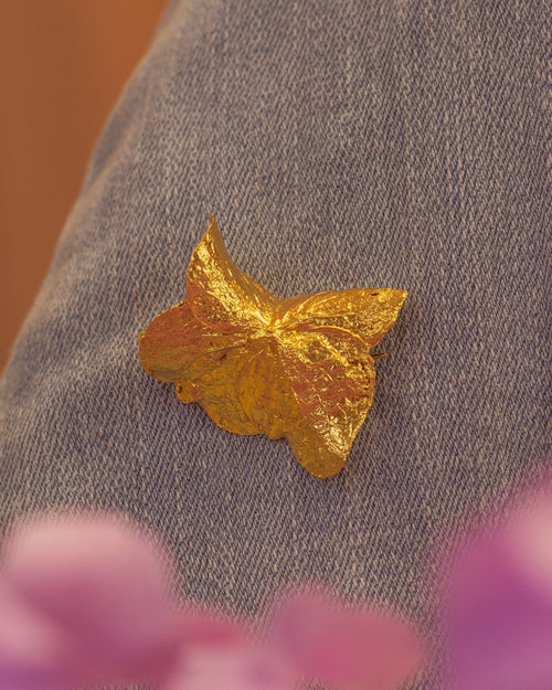 Broche Prendedor Hortensia - Joyería Botánica | Liz de la Cruz