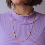 Collar Ramitas Eucalipto Esmeraldas - Joyería Botánica | Liz de la Cruz